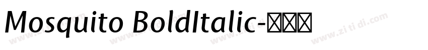 Mosquito BoldItalic字体转换